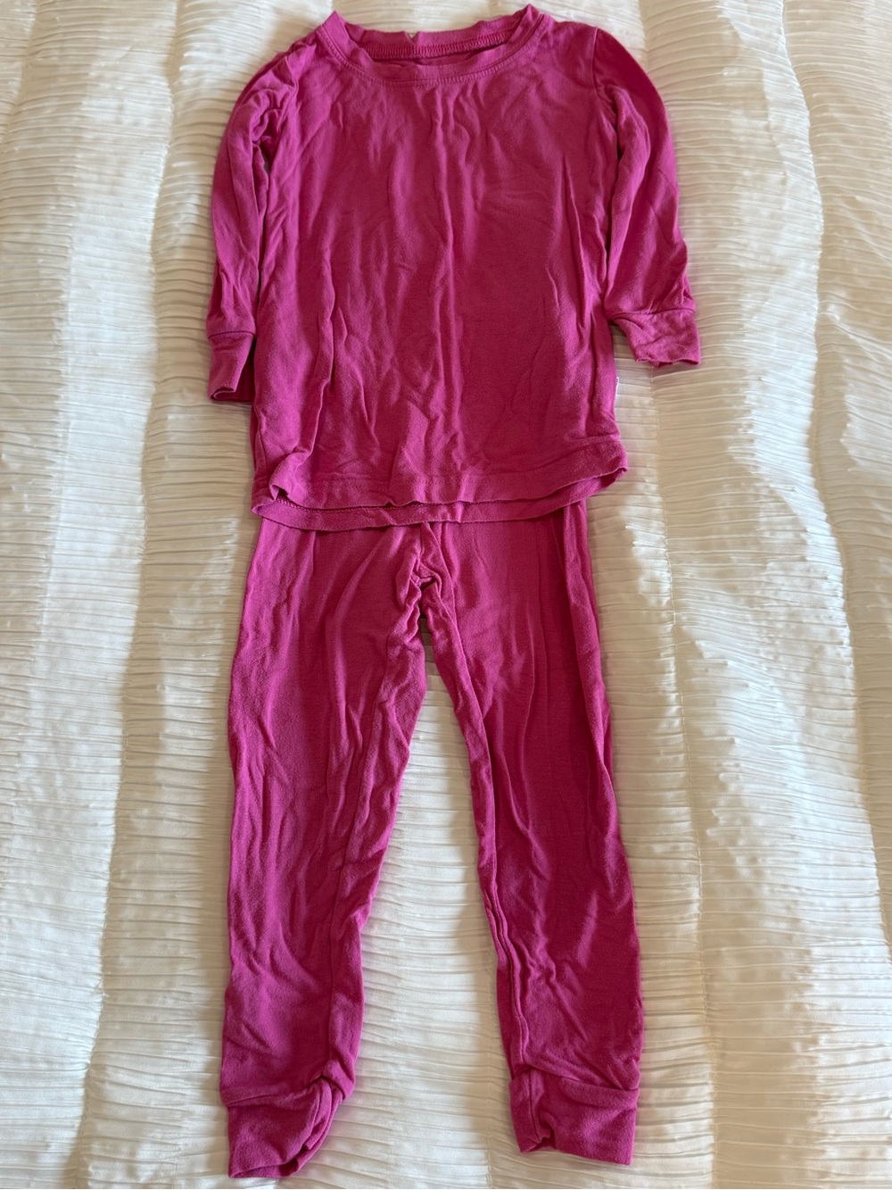 💗Little Sleepies Solid Pink Two-Piece PJ💗